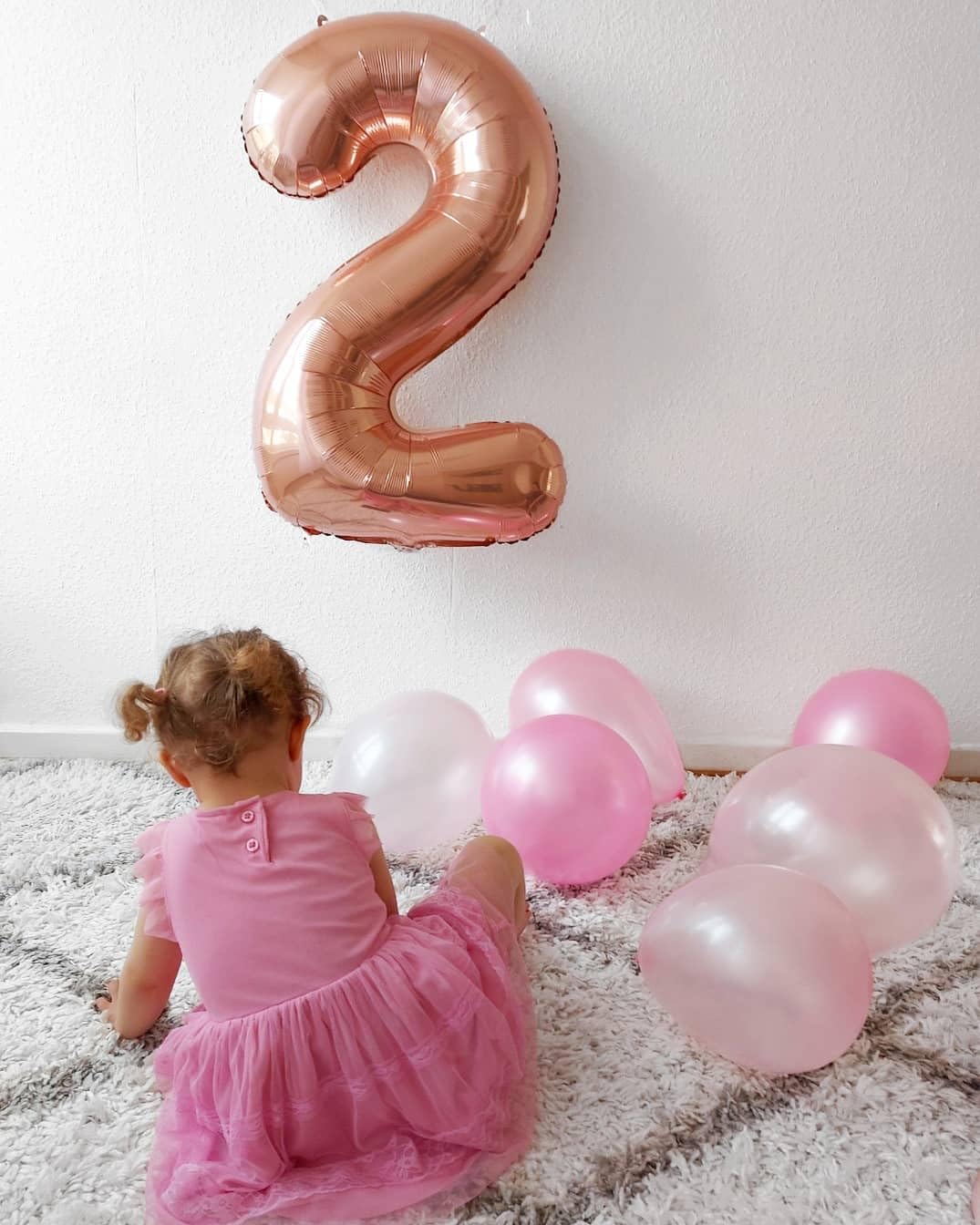 IWERP Rose Gold Number 7 Balloon 40 Inch – 7th Birthday Decorations