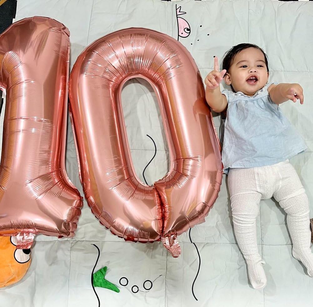 IWERP Rose Gold 9 Balloon – 40 Inch Giant Birthday Number