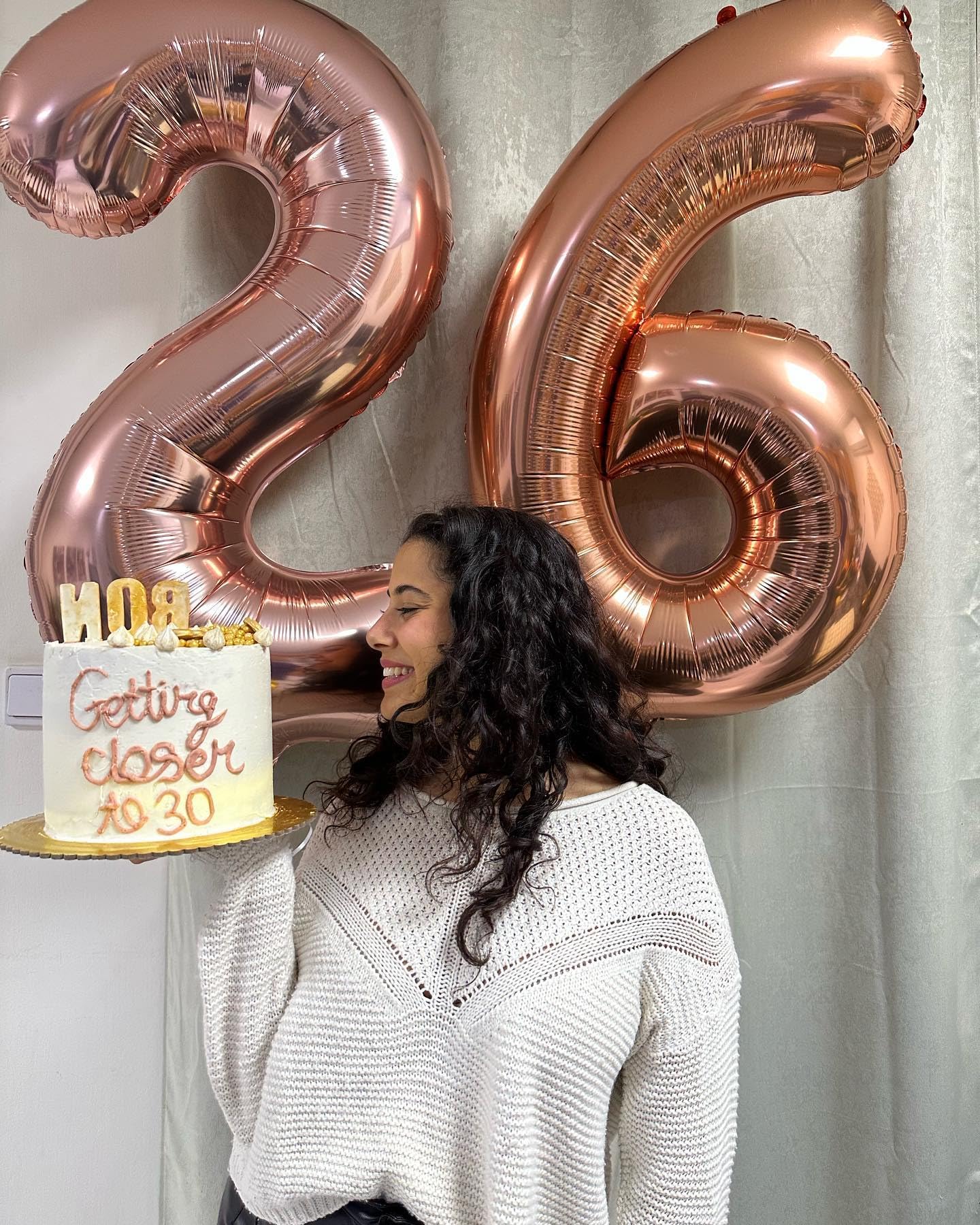 IWERP Rose Gold 6 Balloon – 40 Inch Number Balloon for 6th Birthday Parties