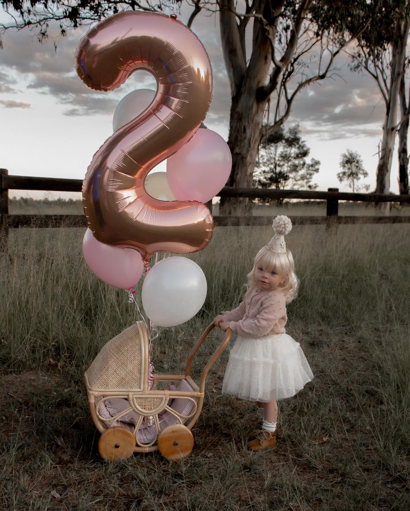 IWERP Rose Gold Number 2 Balloon 40 Inch – 2nd Birthday Decorations