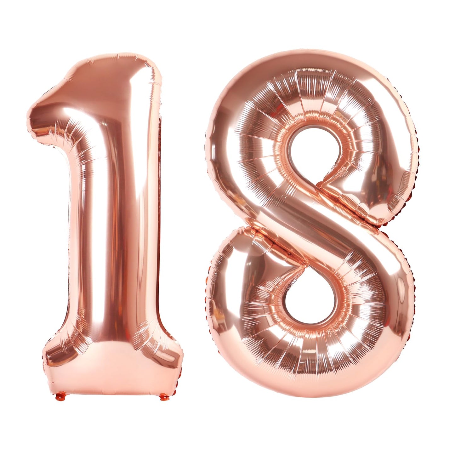 IWERP Rose Gold Number 18 Balloon 40 Inch – 18th Birthday Decorations & Party Supplies