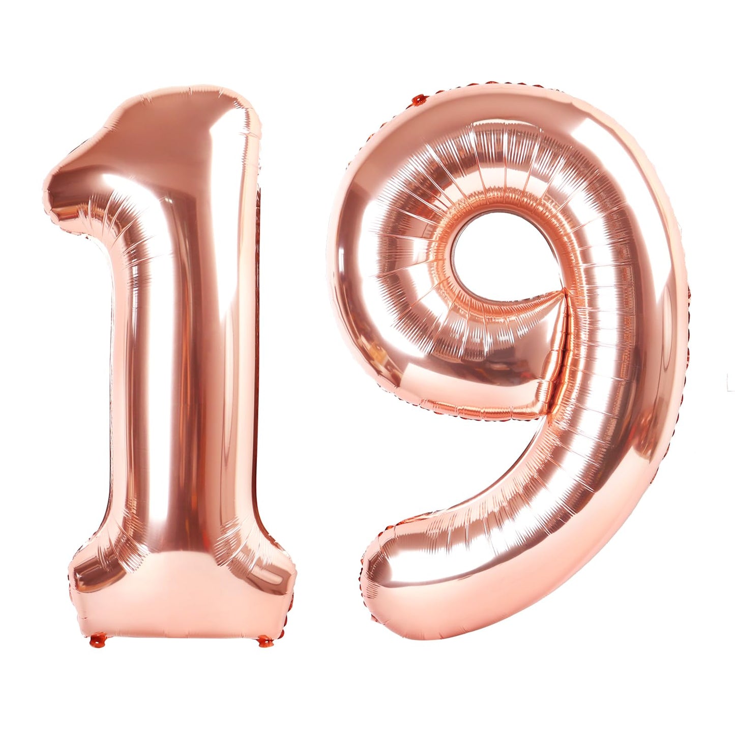 IWERP Rose Gold Number 19 Balloon - 40 Inch | 19th Birthday Decorations