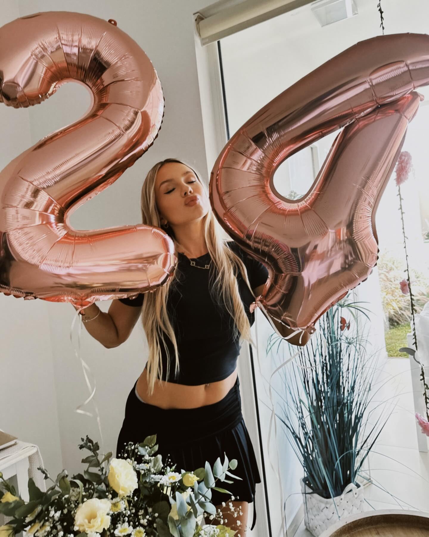 IWERP Rose Gold 4 Balloon 40 Inch – 4th Birthday Party Decor