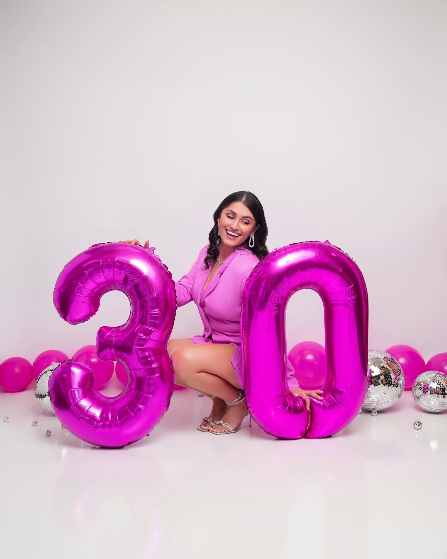 IWERP Rosy Purple Number 1 Balloon – 40-Inch First Birthday Decoration