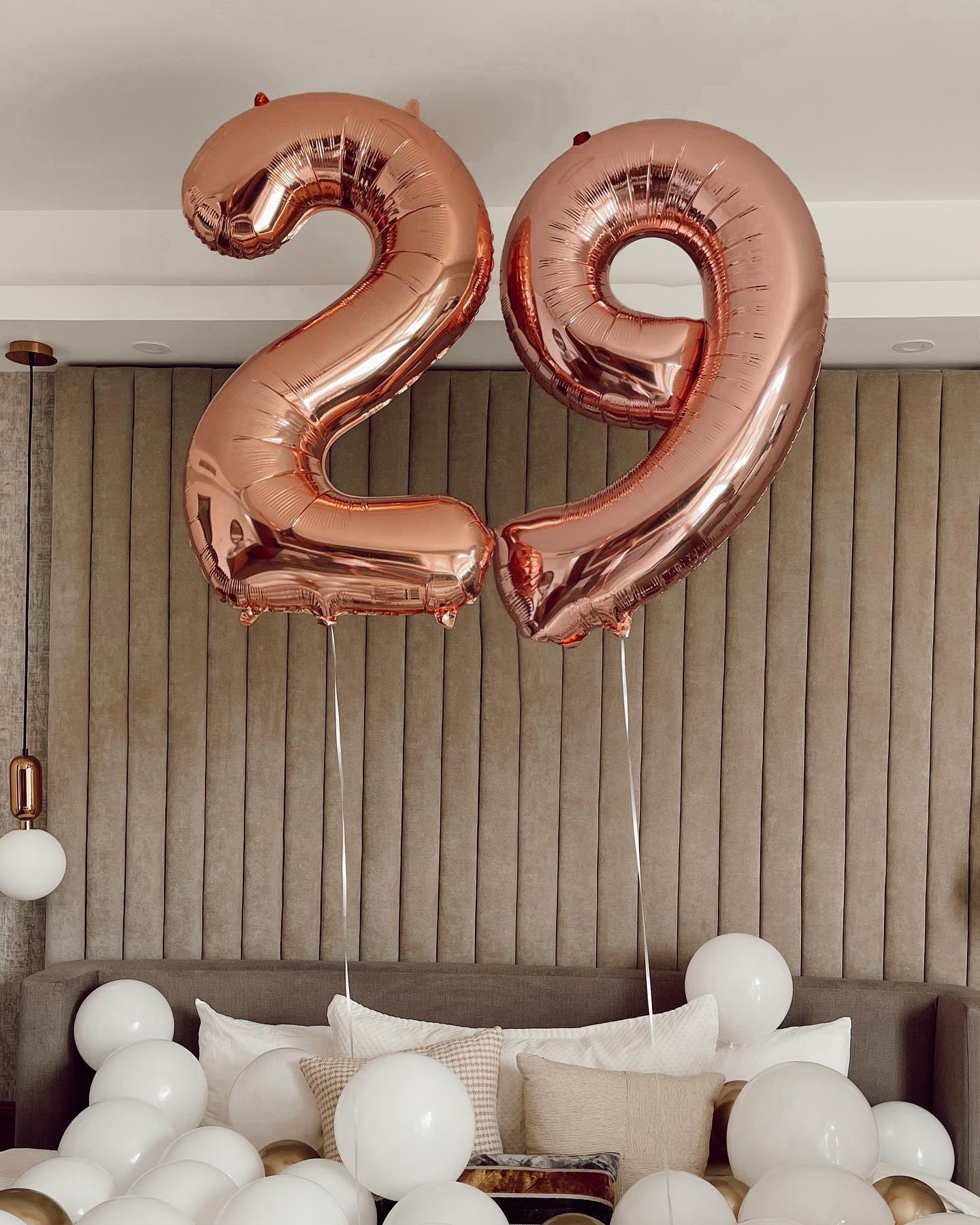 IWERP Rose Gold Number 19 Balloon - 40 Inch | 19th Birthday Decorations