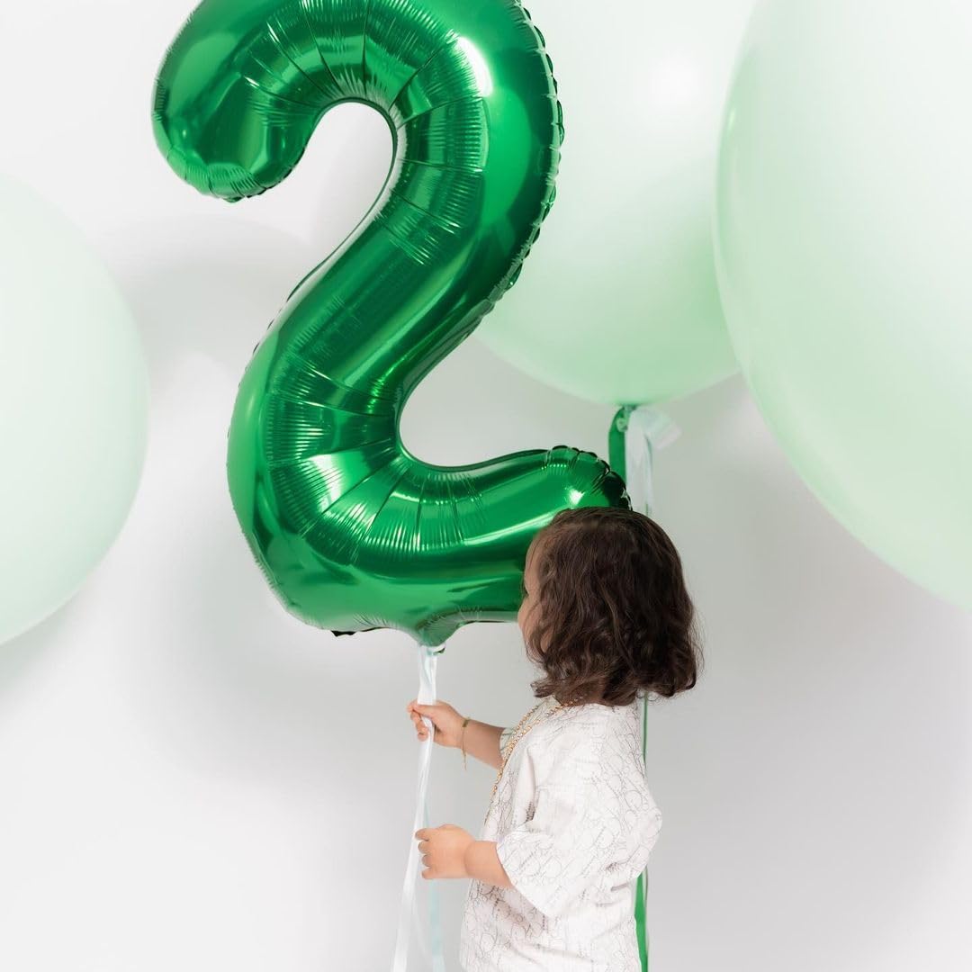 IWERP Green 6 Balloon – 40 Inch Number Balloon for Birthday & St. Patrick's Day Decorations