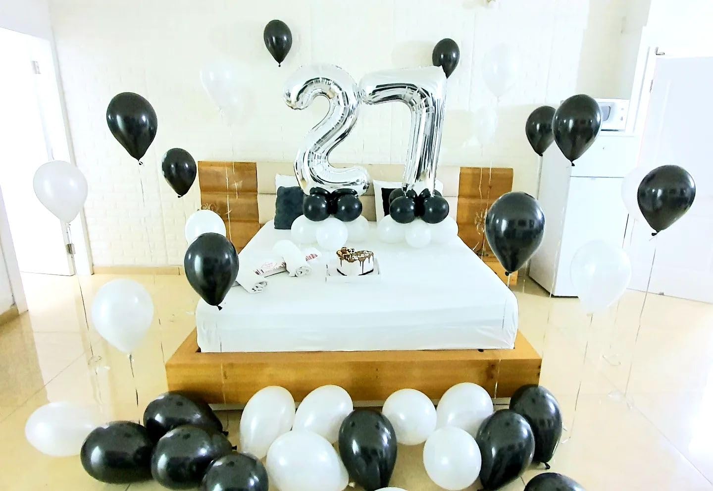 IWERP Silver Number 7 Balloon 40 Inch – Giant 7th Birthday Foil Balloon for Party Decor