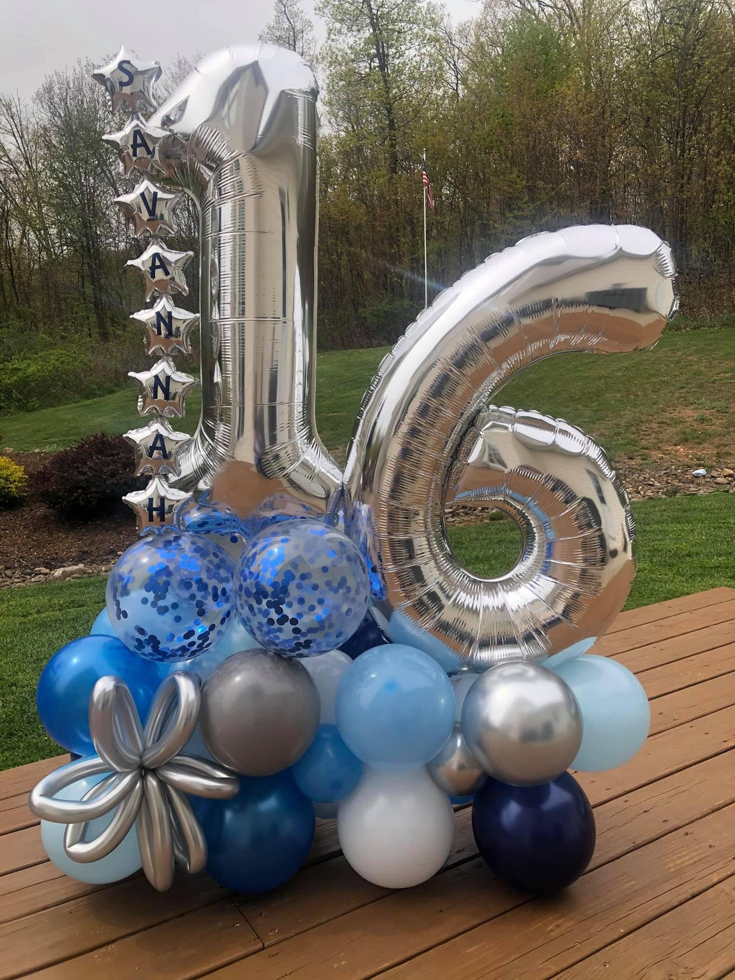 IWERP Silver Number 6 Balloon 40 Inch – Giant 6th Birthday Foil Balloon for Party Decor