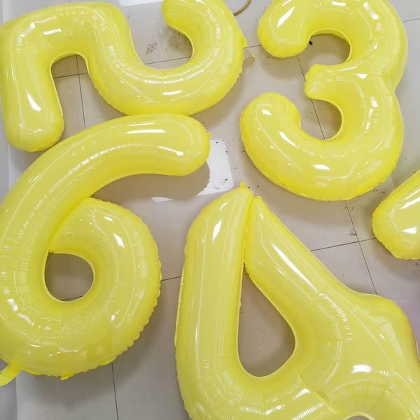 IWERP Yellow 40-Inch Number 3 Balloon – 3rd Birthday Decorations