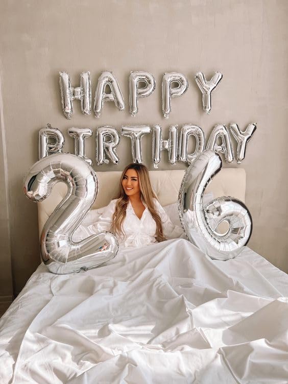 IWERP Silver Number 6 Balloon – 40-Inch 6th Birthday Decor