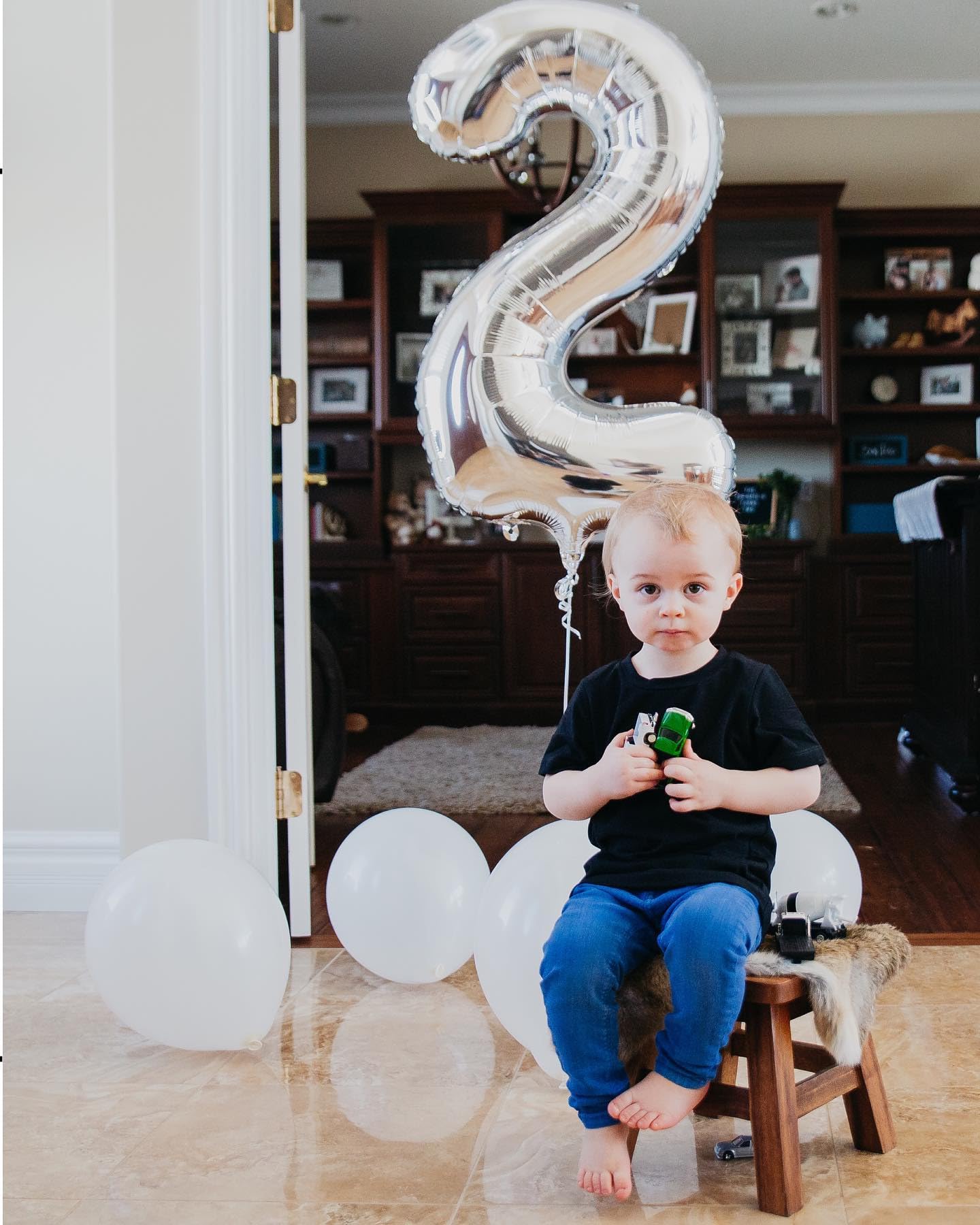 IWERP Silver Number 2 Balloon 40 Inch – 2nd Birthday Party Decor