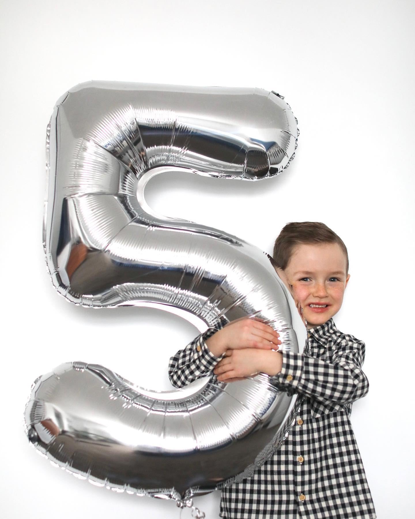 IWERP Silver Number 0 Balloon 40 Inch – Birthday Decorations for 10th–60th Celebrations