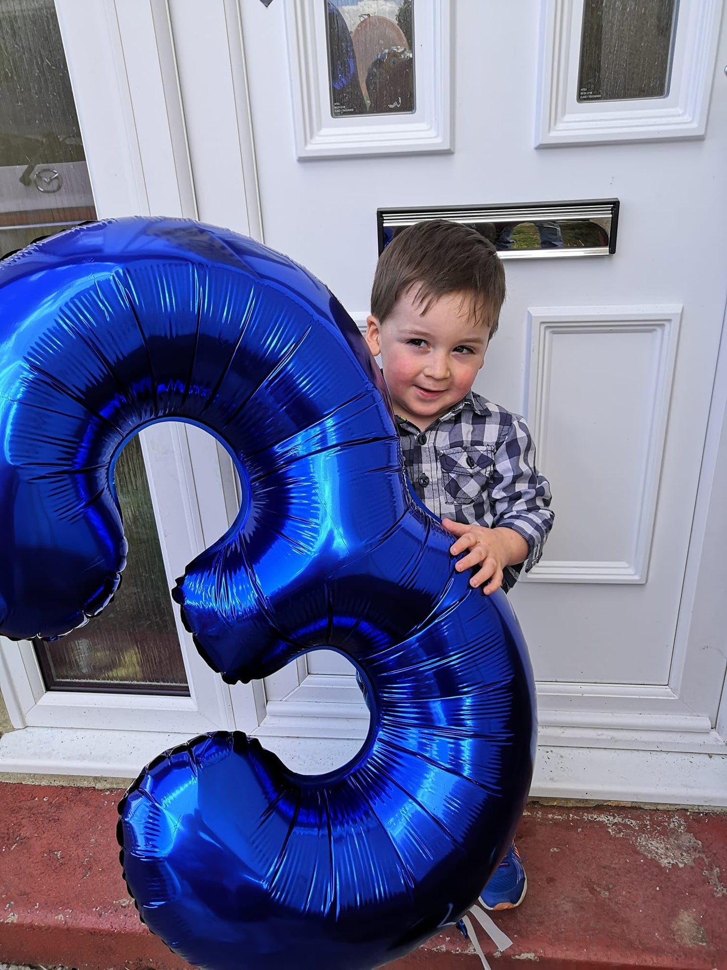 IWERP Night Blue 40-Inch Number 4 Balloon – Fourth Birthday Decorations