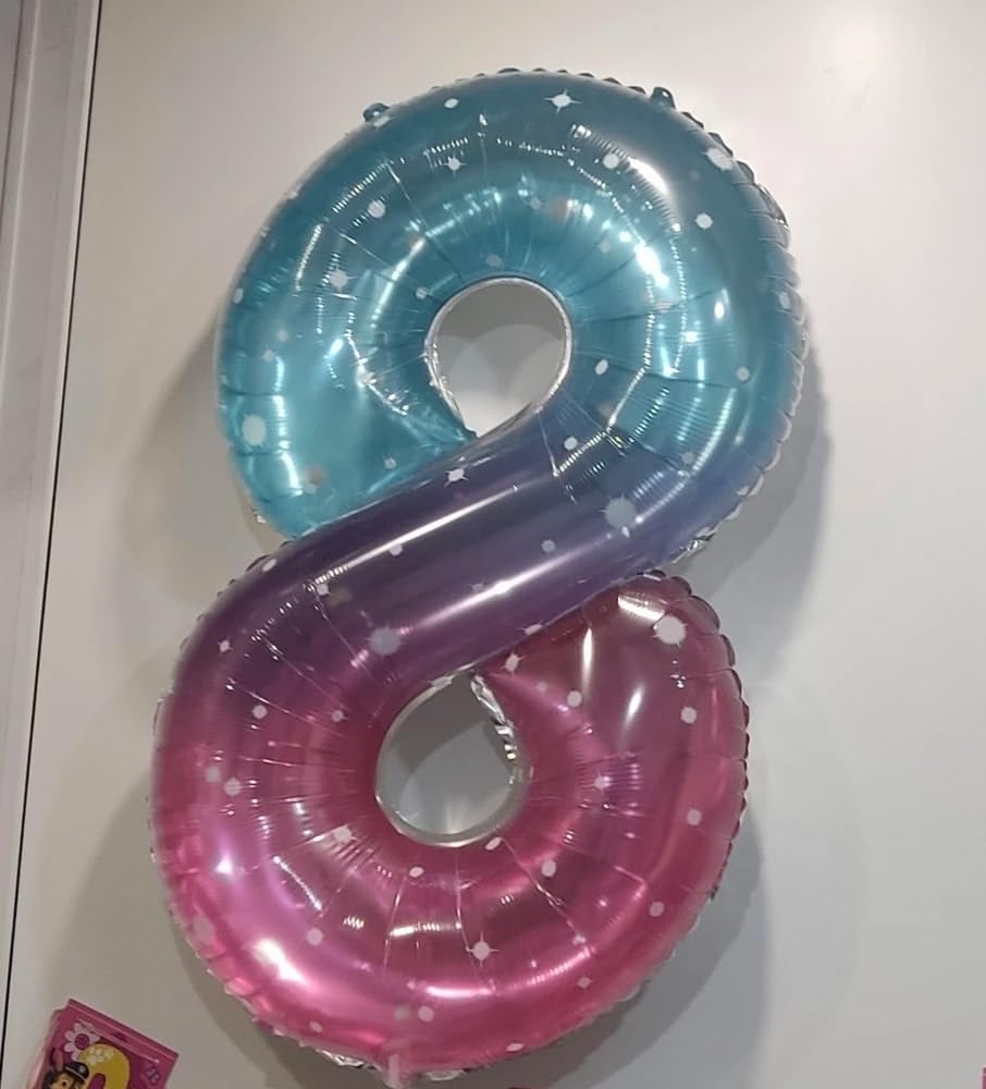 IWERP Starry Sky 4 Balloon – 40-Inch Number Balloon for 4th Birthday Party Decor