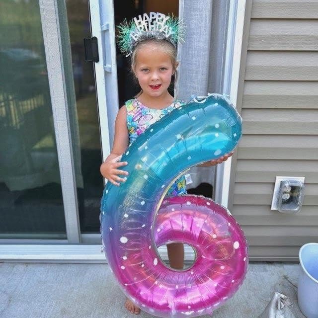 IWERP Starry Sky Number 9 Balloon – 40 Inch for 9th Birthday Decorations