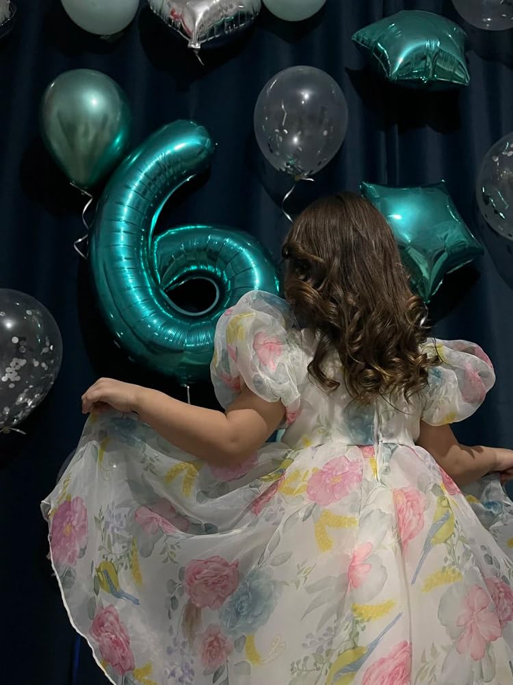 IWERP Teal Number 9 Balloon 40 Inch – 9th Birthday Decorations