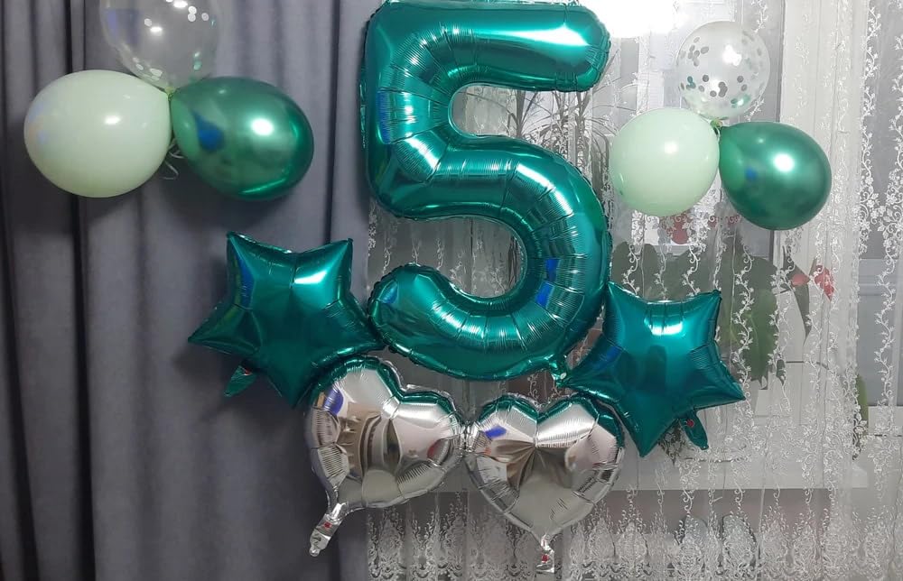 IWERP Teal Number 9 Balloon 40 Inch – 9th Birthday Decorations