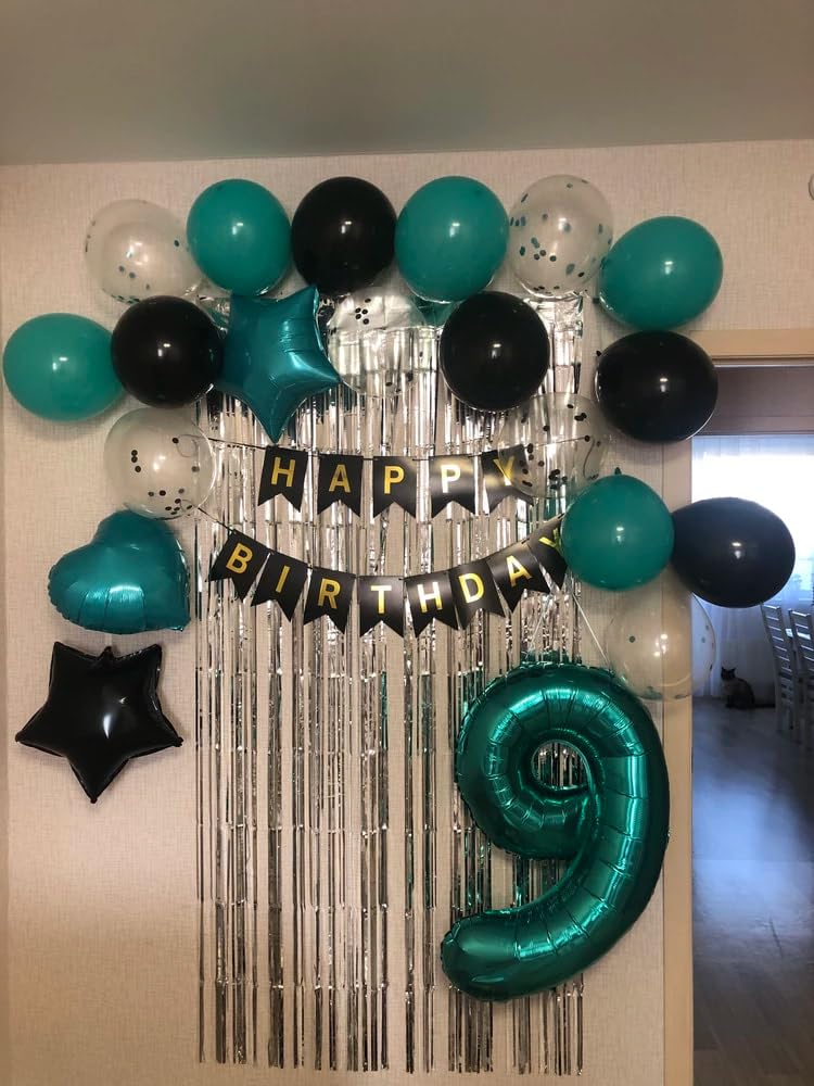 IWERP Teal 40-Inch Number 4 Balloon – 4th Birthday Decorations & Teal Party Supplies