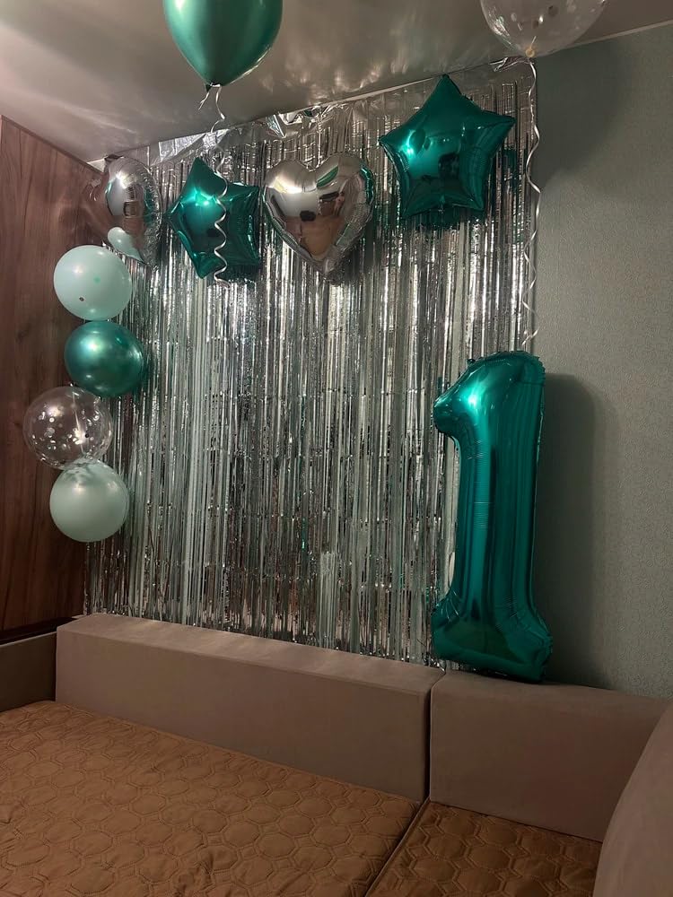 IWERP Teal Number 6 Balloon 40-Inch – 6th Birthday Decorations