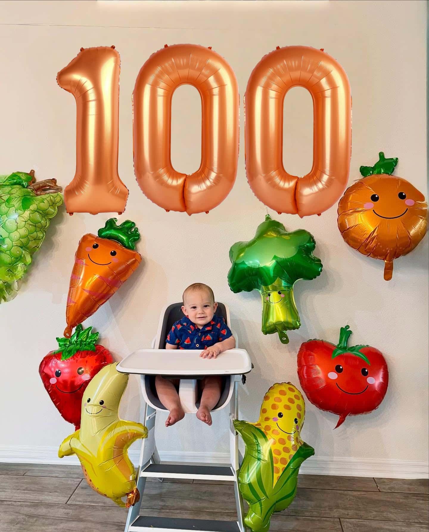 IWERP 40 Inch Orange 1 Balloon – Giant Number Balloon for First Birthday & Milestones