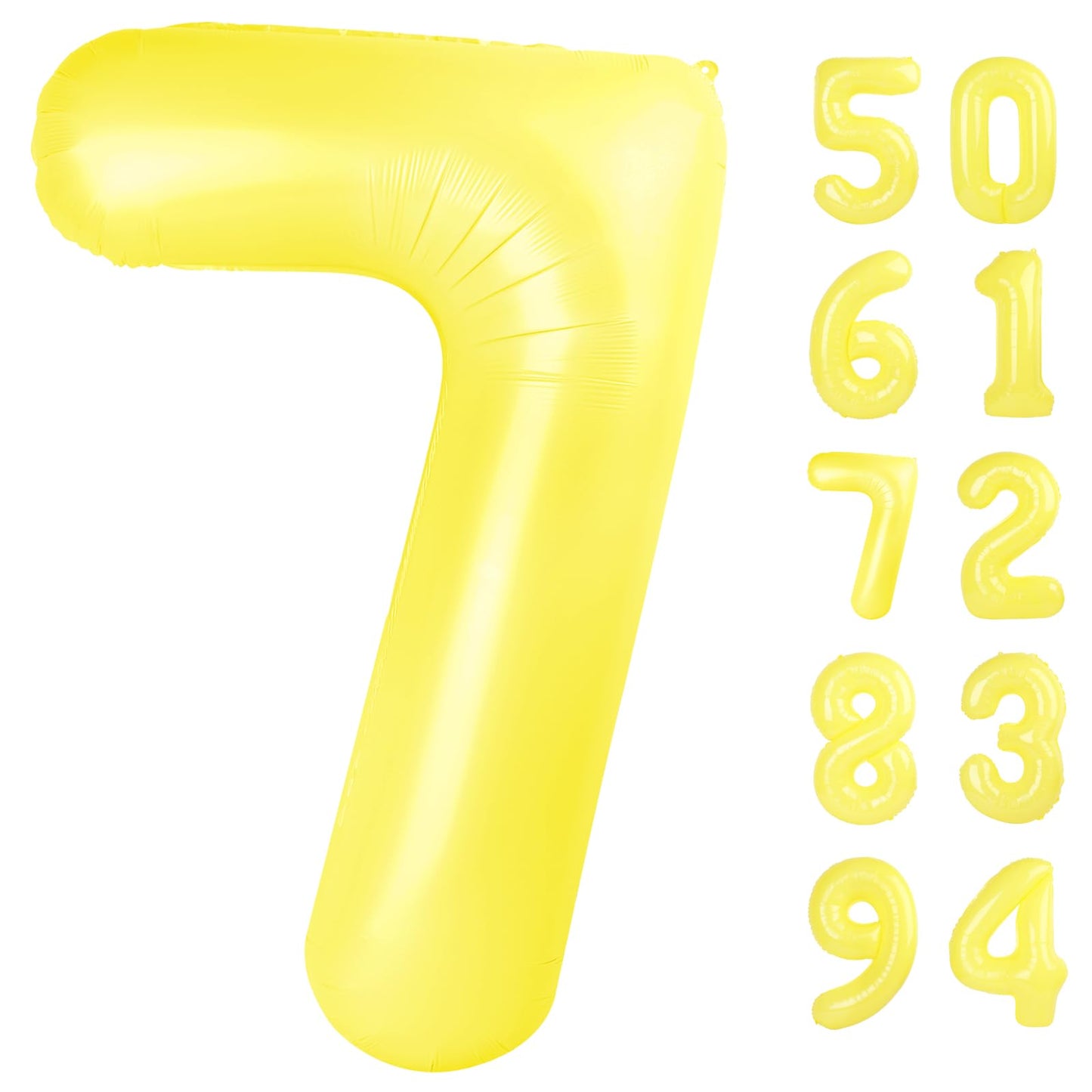 IWERP Yellow 7 Balloon – 40-Inch Number Balloon for Birthday Parties