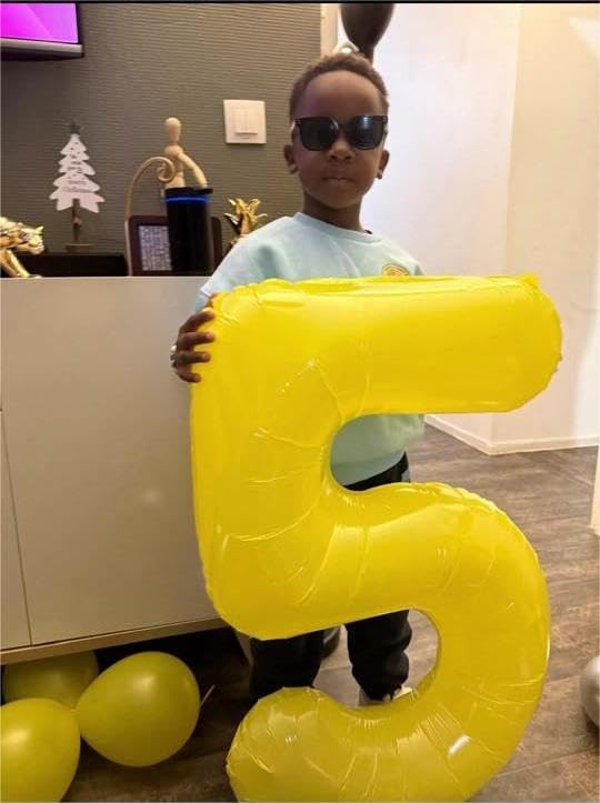IWERP Yellow 7 Balloon – 40-Inch Number Balloon for Birthday Parties