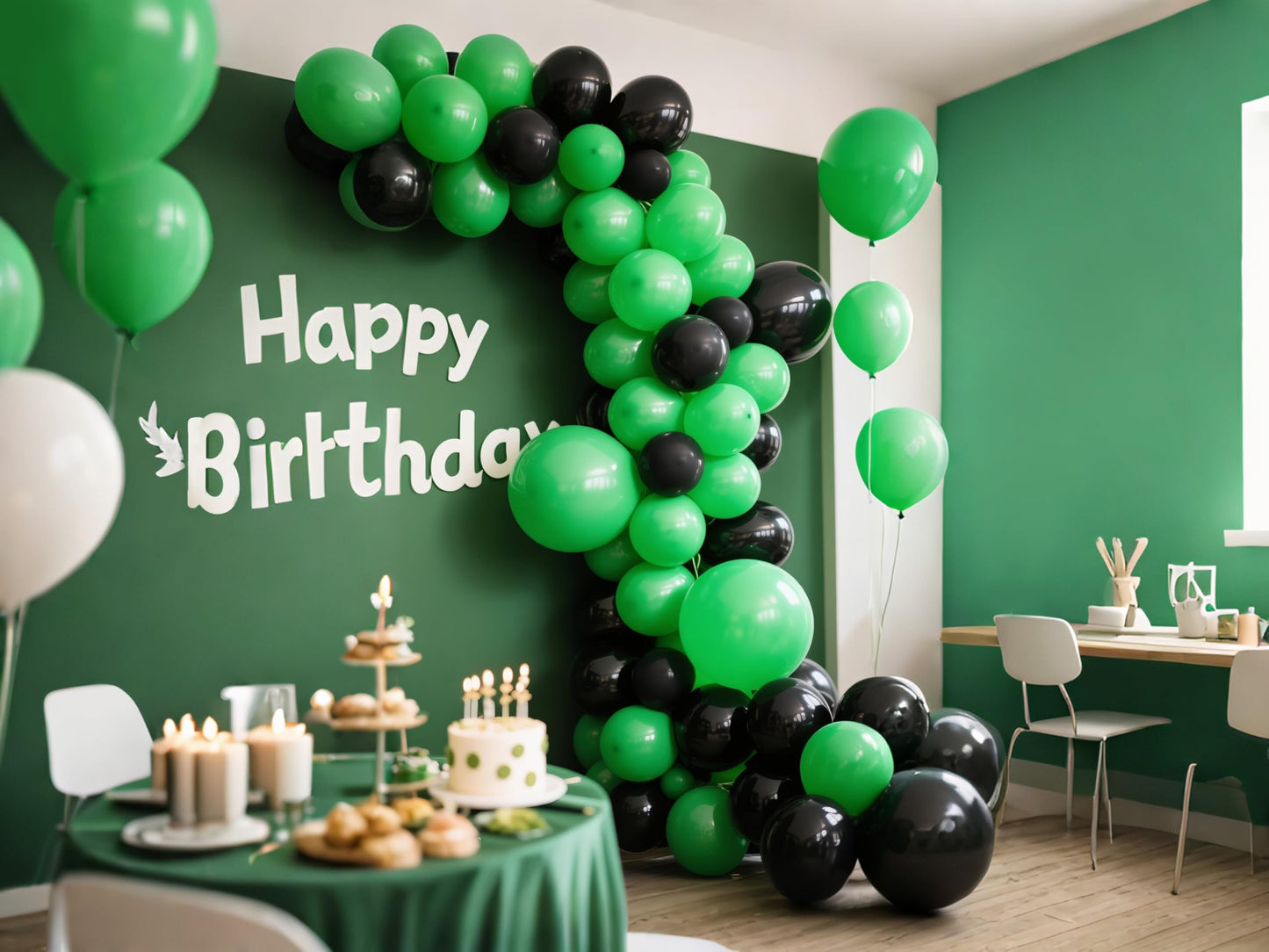 IXVAN Green Balloons 145pcs – 18/12/10/5in Set for Birthday, Wedding, Baby Shower