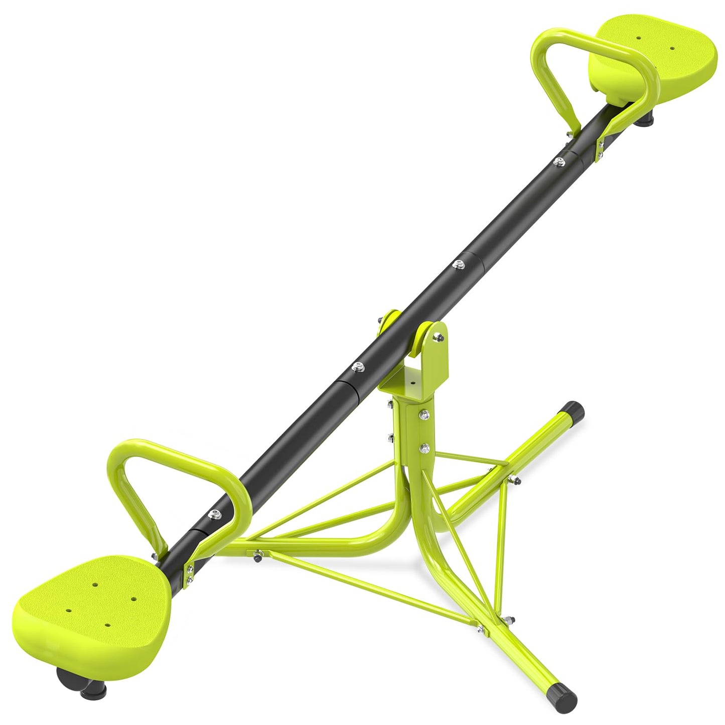 Iyoyo Teeter Totter Seesaw for Kids – Outdoor 360° Rotation (Light Green)