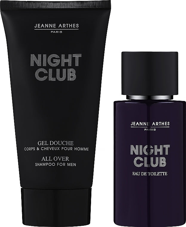 Jeanne Arthes Night Club Gift Set 100ml EDT + 150ml Shower Gel Men's Fragrance