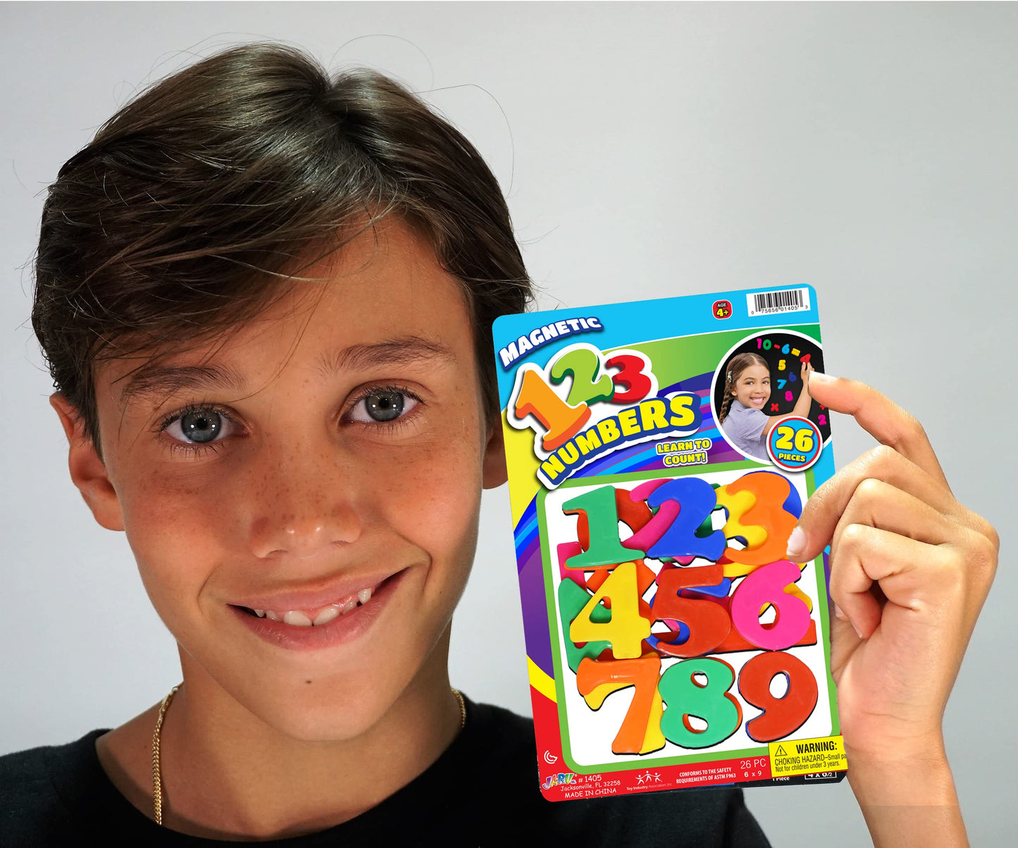 JA-RU 123 Magnetic Numbers – 26 Fridge Magnets for Kids