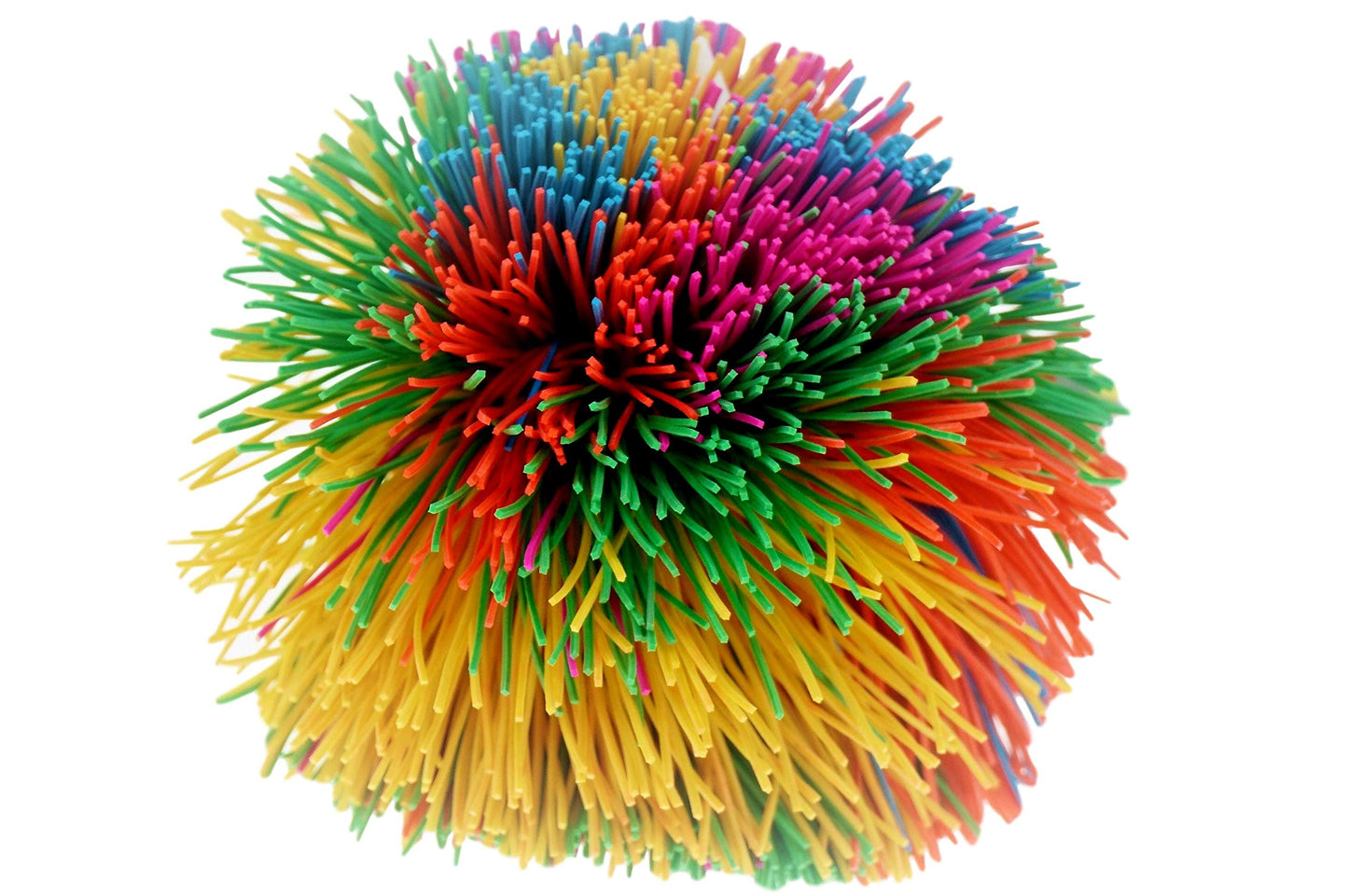 JA-RU Bandy Ball - 3-inch Rainbow Stringy Fidget Ball for Kids (1-Pack) | Sensory Play & Stress Relief