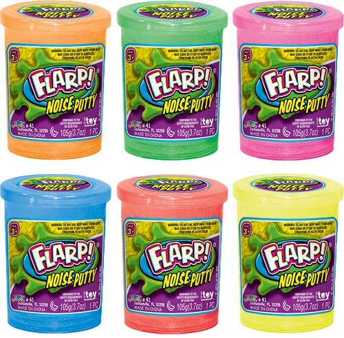 JA-RU Flarp Noise Putty Scented – 4-Pack + Bouncy Ball