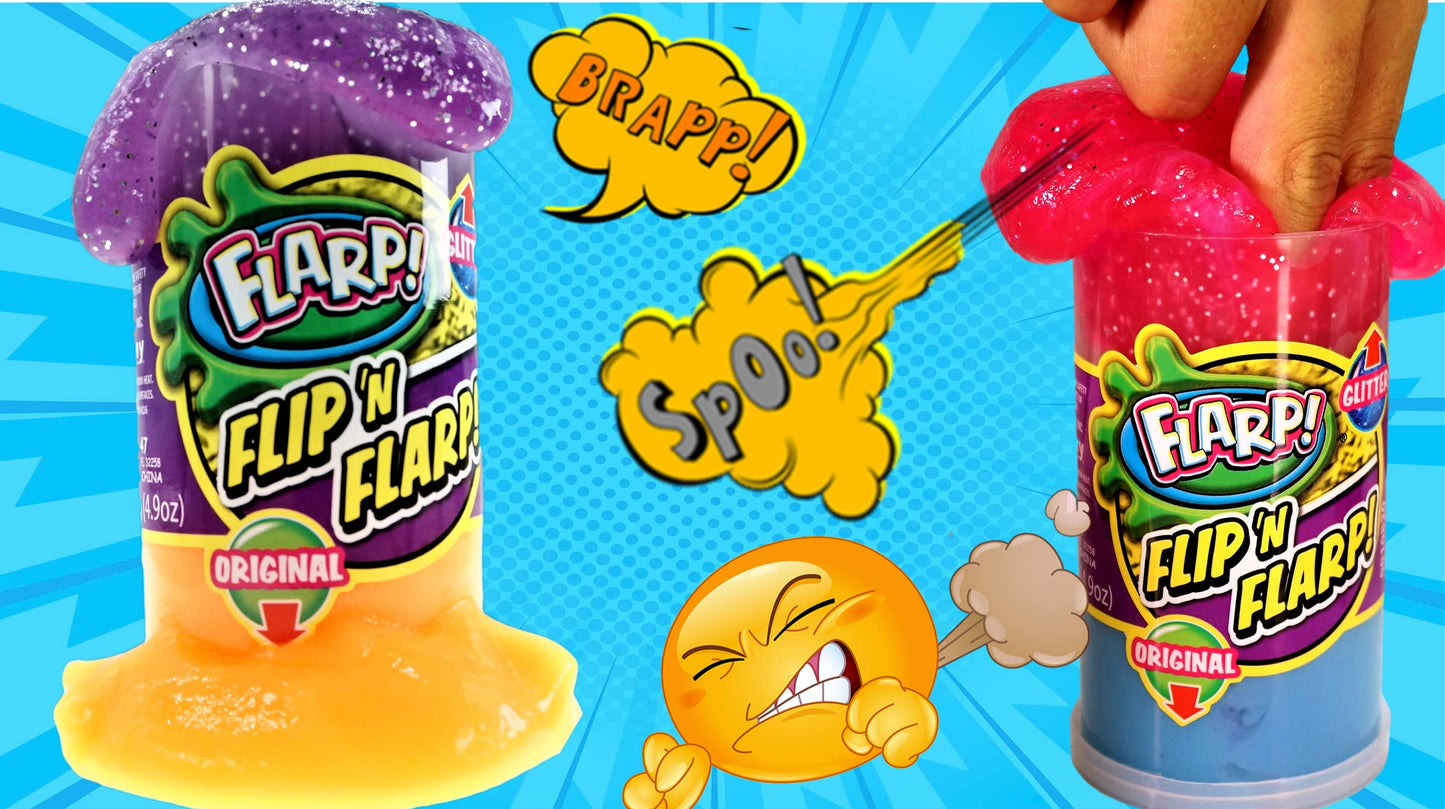 JA-RU Flip & Flarp Noise Putty – Original & Glitter Double Pack