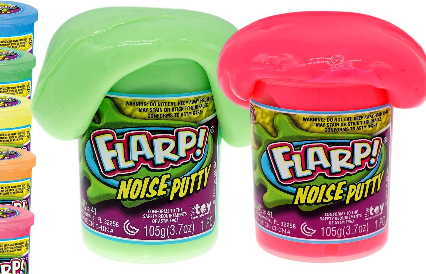 JA-RU Flarp Noise Putty – Scented Neon Sensory Slime (2 Units)