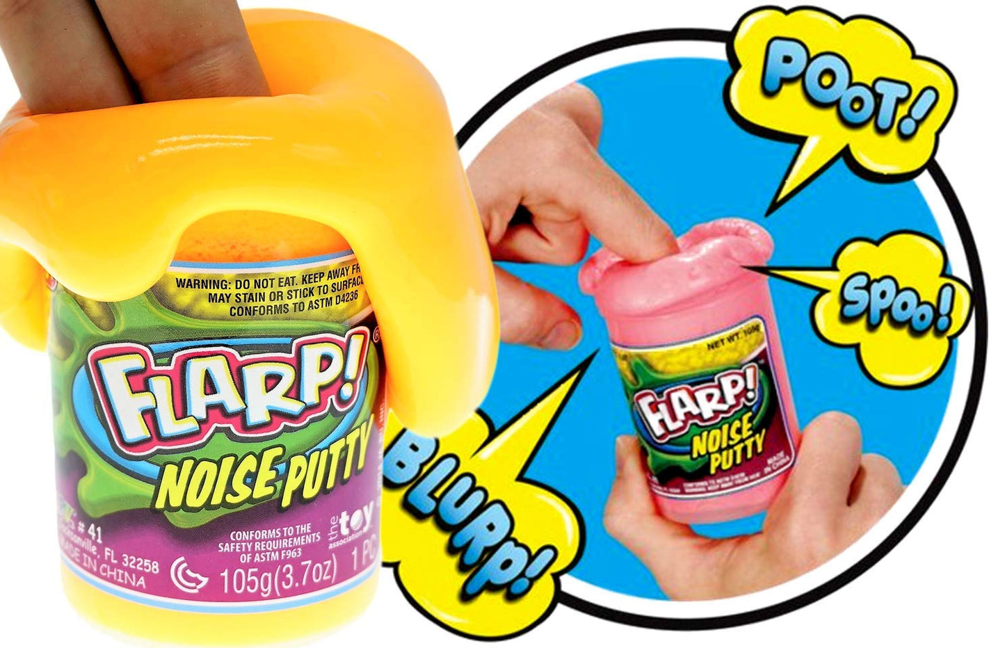 JA-RU Flarp Noise Putty – Scented Neon Sensory Slime (2 Units)