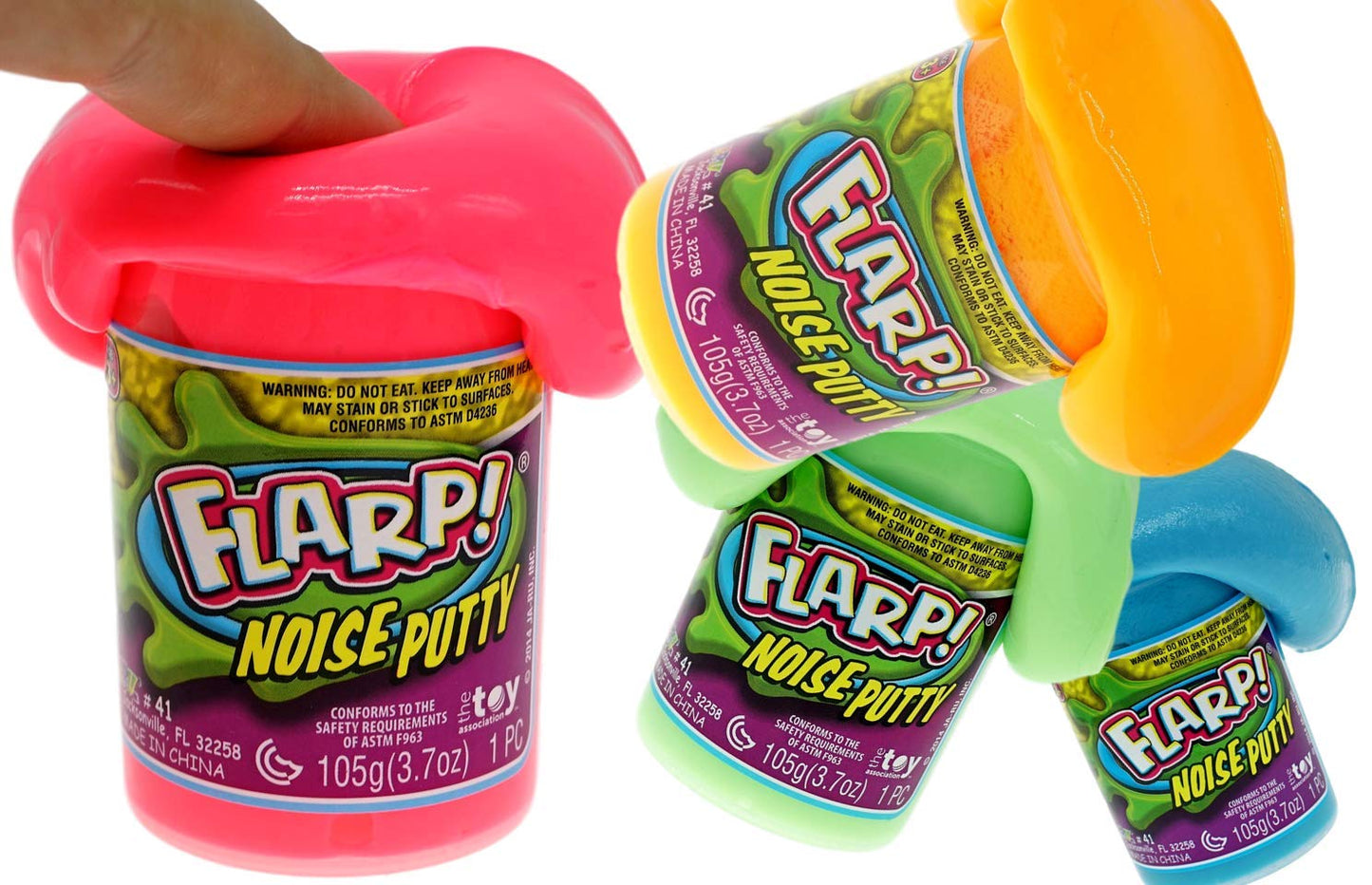 JA-RU Flarp Noise Putty – Scented Neon Sensory Slime (2 Units)