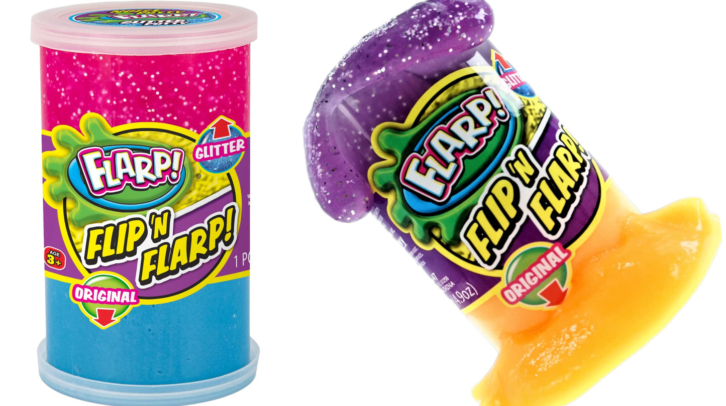 JA-RU Flip & Flarp Noise Putty – Original & Glitter Double Pack