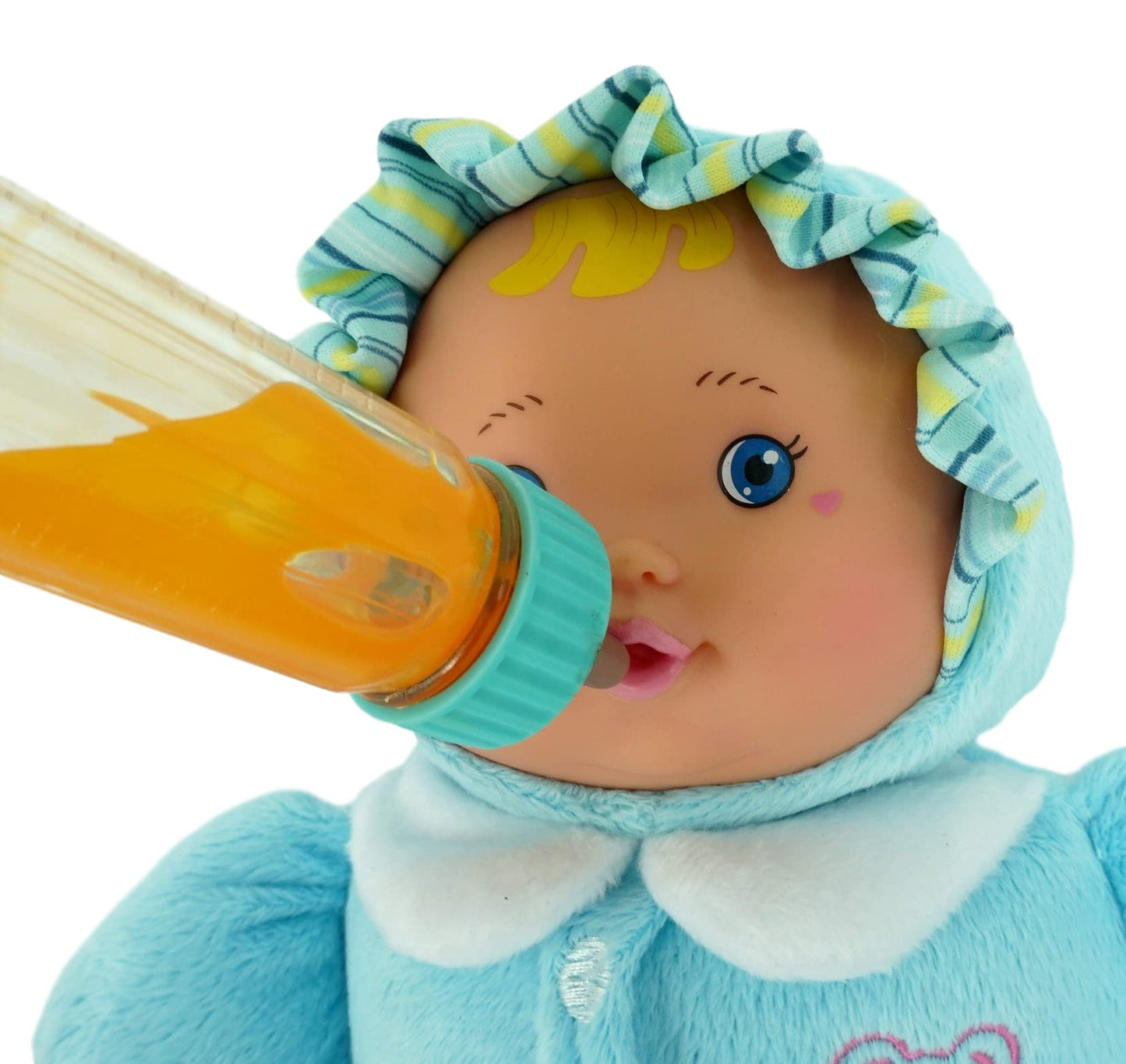 JA-RU Magic Baby Doll Bottles (4 Pack) - Milk & Juice Doll Accessories