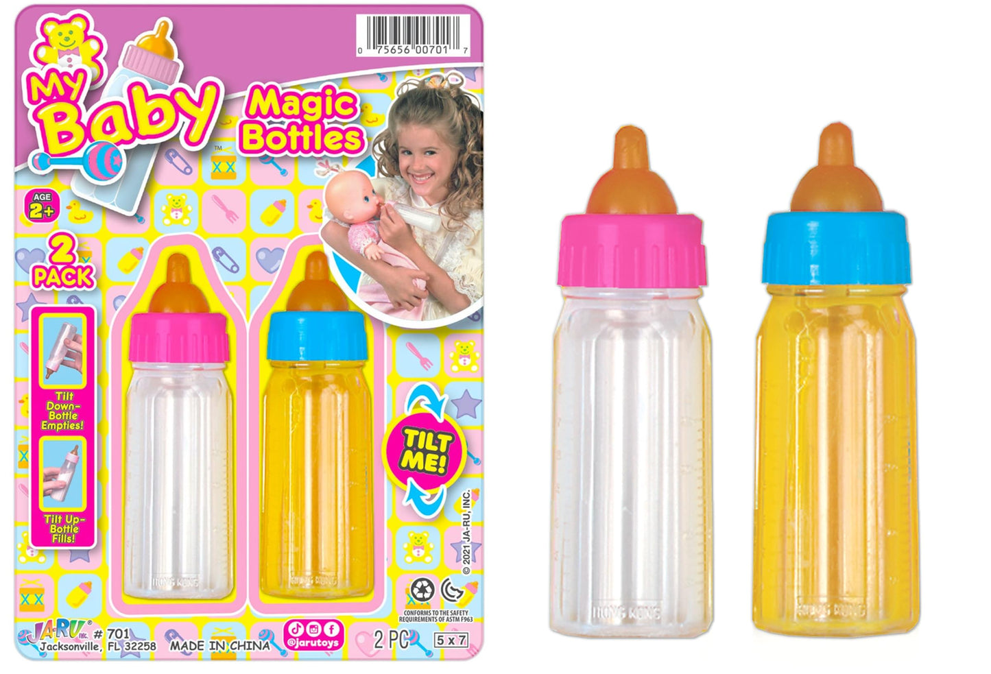 Ja-Ru Magic Bottle (1x1oz) – Disappearing Juice & Milk Toy Bottles