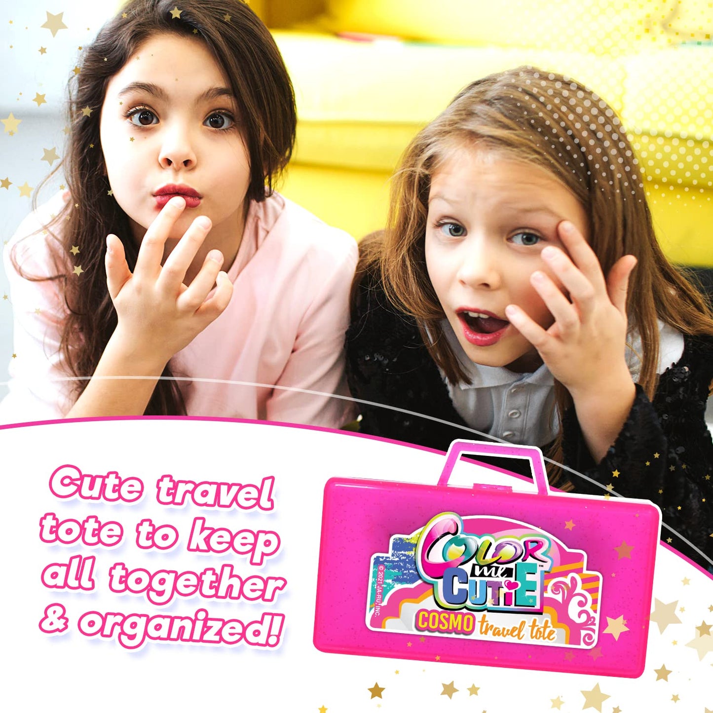 JA-RU Makeup Toy Set for Girls – 1 Beauty Kit with Lipstick, Eyeshadow Palette, Nail Gloss & Fake Nails