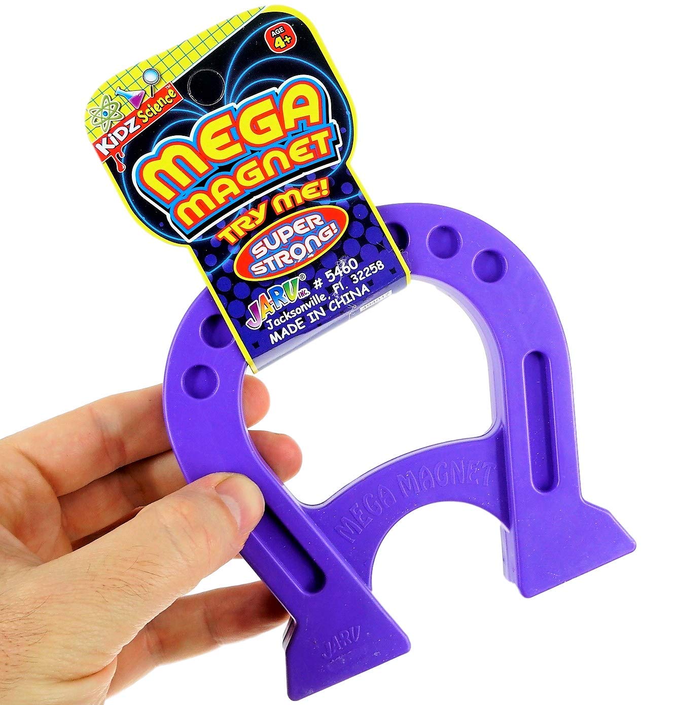 JA-RU Mega Magnet Toy - Strong Horseshoe Magnet for Preschool Science & Classroom Activities (5460-1)