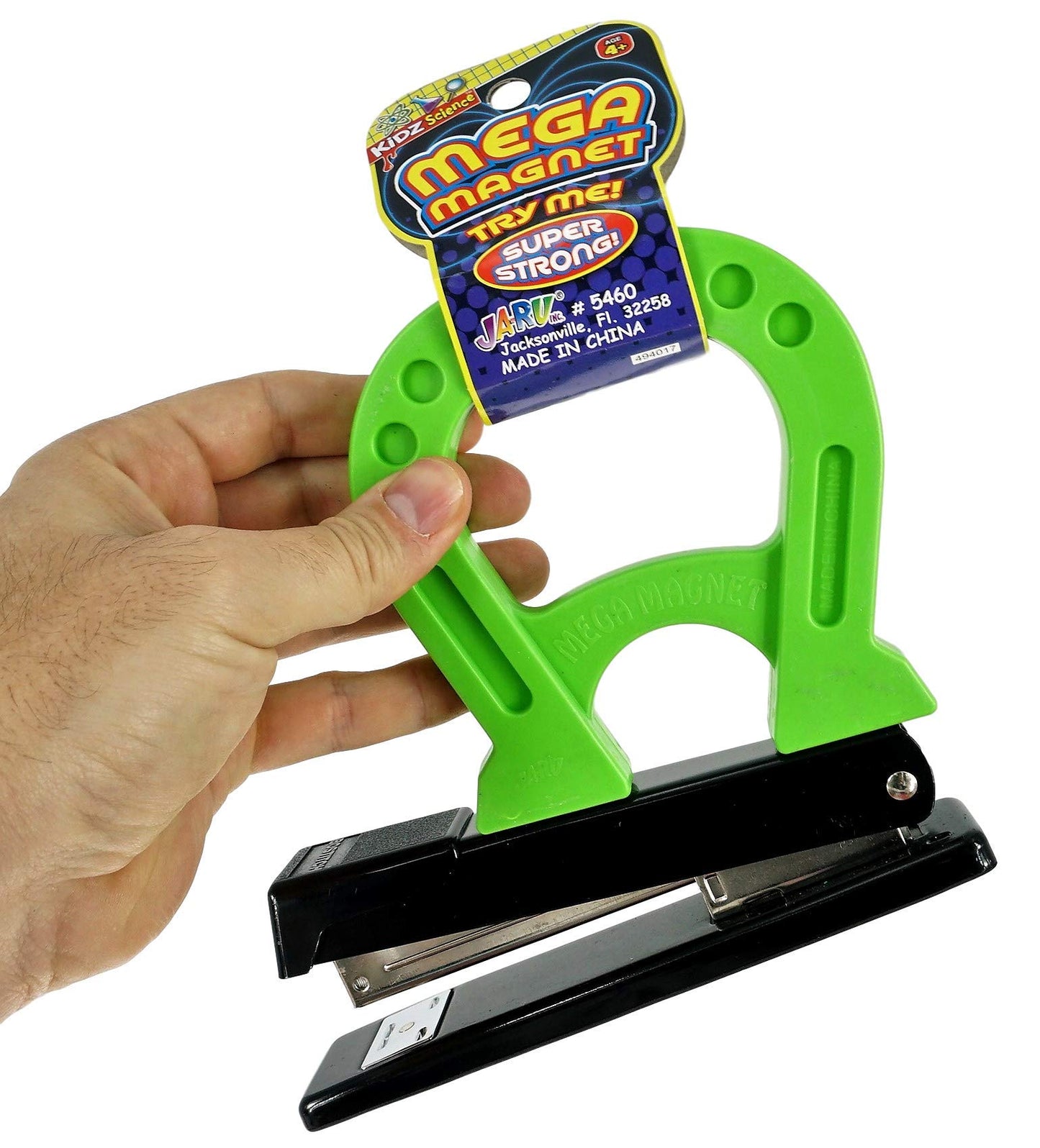 JA-RU Mega Magnet Toy - Strong Horseshoe Magnet for Preschool Science & Classroom Activities (5460-1)