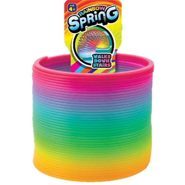 JA-RU Big Magic Rainbow Color Spring Pack (2 Units) – Classic CoilToy Fidget Toy