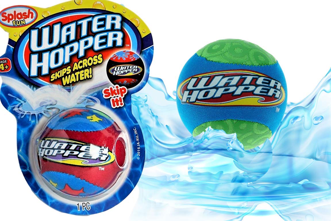 JA-RU Water Hopper Ball Toy Pack – Pro Water Skipper for Pool & Beach (Style B 880-1)