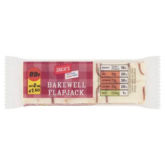 Jack's Bakewell Flapjack 85g (Case of 12)