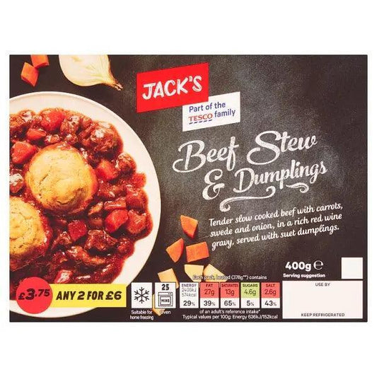 Jack's Beef Stew & Dumplings 400g