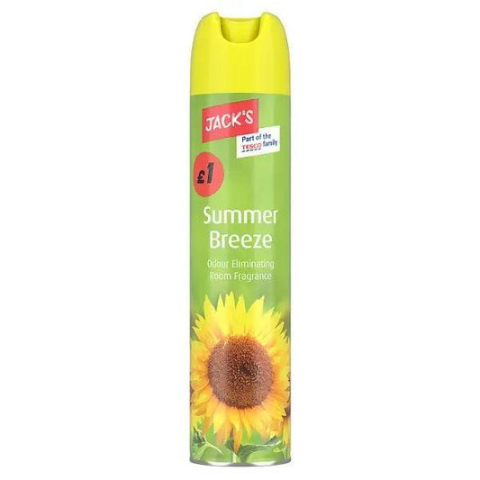Jack's Summer Breeze Odour Eliminating Room Fragrance 240ml (Case of 6)