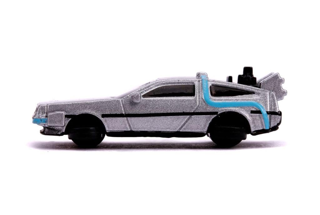 Jada Back To The Future 1.65-inch Nano Die-Cast Cars 3-Pack - Licensed Time Machines