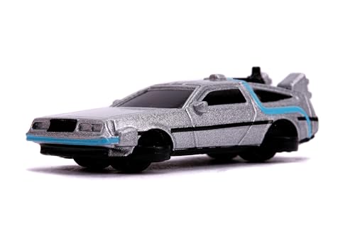 Jada Back To The Future 1.65-inch Nano Die-Cast Cars 3-Pack - Licensed Time Machines