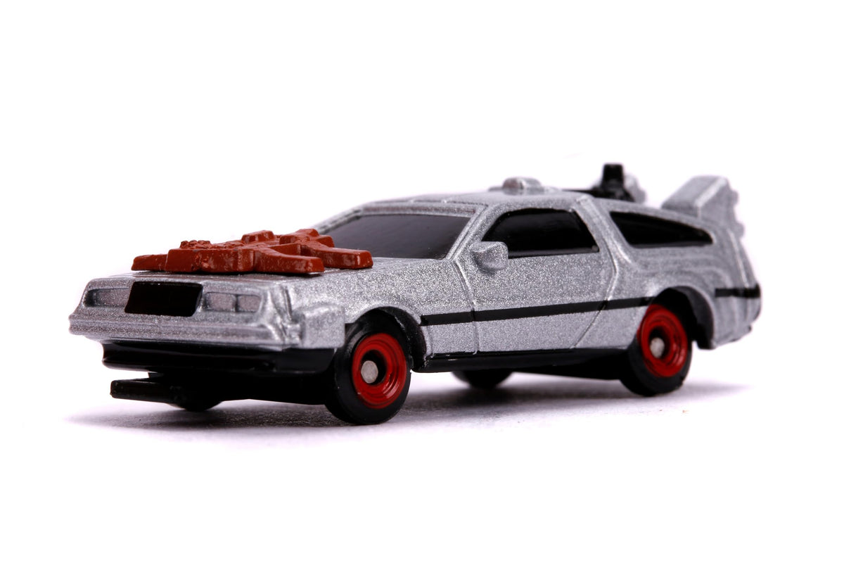 Jada Back To The Future 1.65-inch Nano Die-Cast Cars 3-Pack - Licensed Time Machines